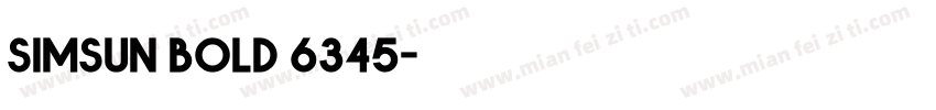 simsun bold 6345字体转换